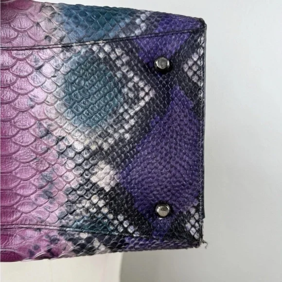 Coach Crosby Carryall, Embossed Leather, Python Multicolor - Picture 6 of 10